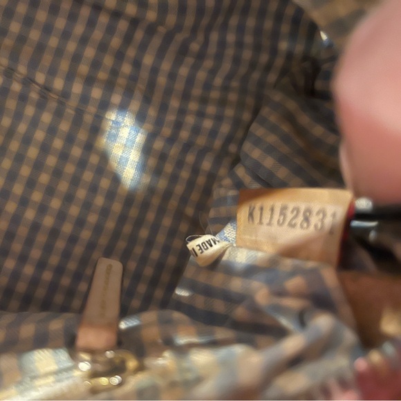 Dooney Bourke  Plaid Tartan Multicolor Vacchetta Leather Bag - Picture 8 of 14